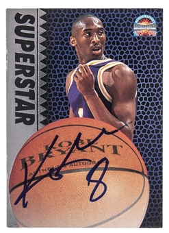 1996-97 Scoreboard Kobe Bryant Signed Card (JSA)